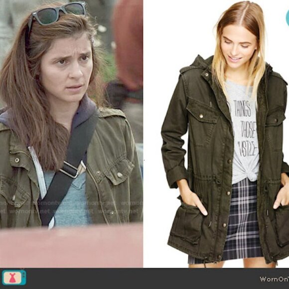 Aritzia - Talula Trooper Jacket in Dark Olive, size XXXS (3XS) - Picture 2 of 12